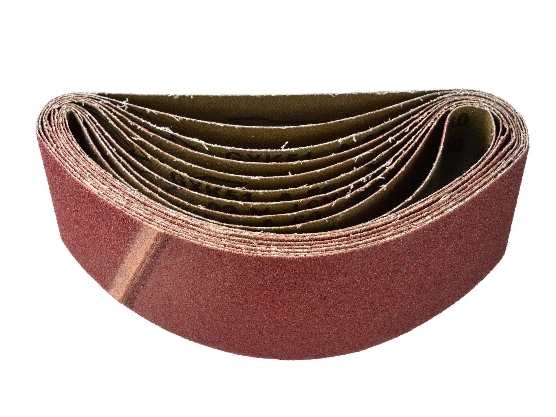 GEKO G00362 Brúsny pás, šmirgľový papier na brúsenie 75x533mm 10ks P40