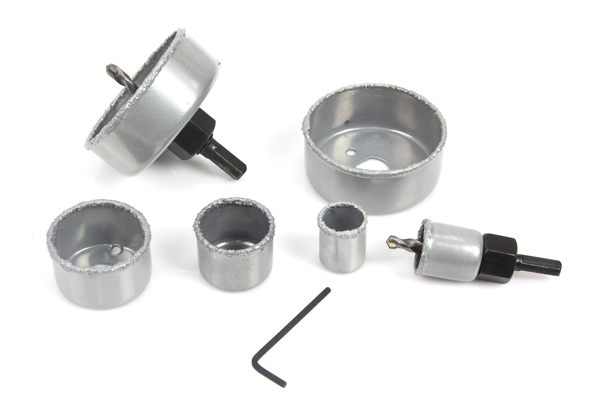 Geko G39990 Korunkové vrtáky vykružováky wolfrámové SADA 9ks 22-73mm