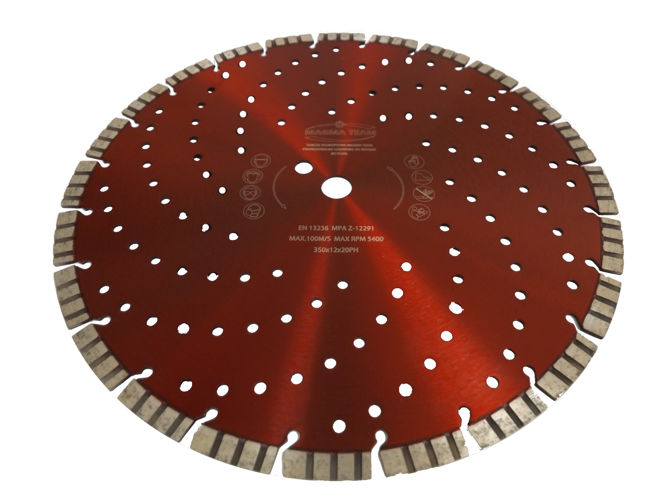 MAGMA MLTC351 Diamantový kotúč na beton, dlažbu laserový 350x25,4mm PROFI