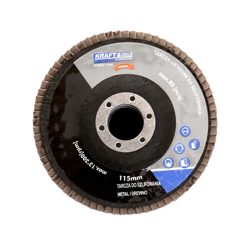 Kraft&Dele KD961 Brúsny lamelový kotúč 115mm P60 10ks