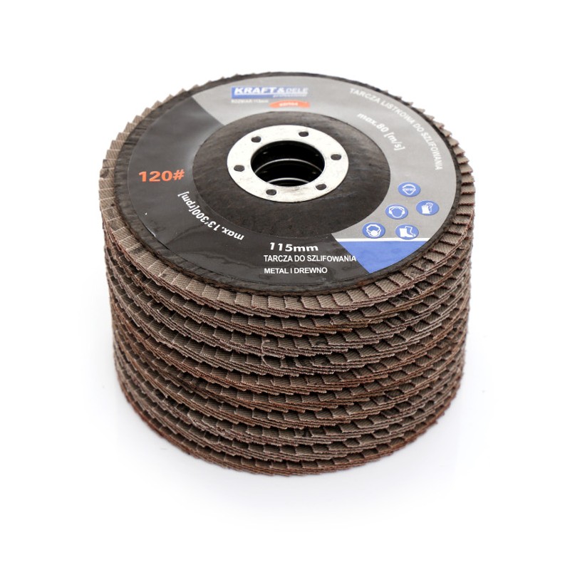 Kraft&Dele KD963 Brúsny lamelový kotúč 115mm P100 10ks