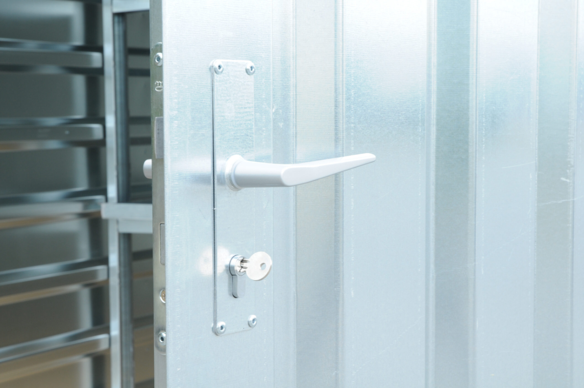 Kovobel Skladovací skladový kontajner 400x220mm sklad s drevenou podlahou