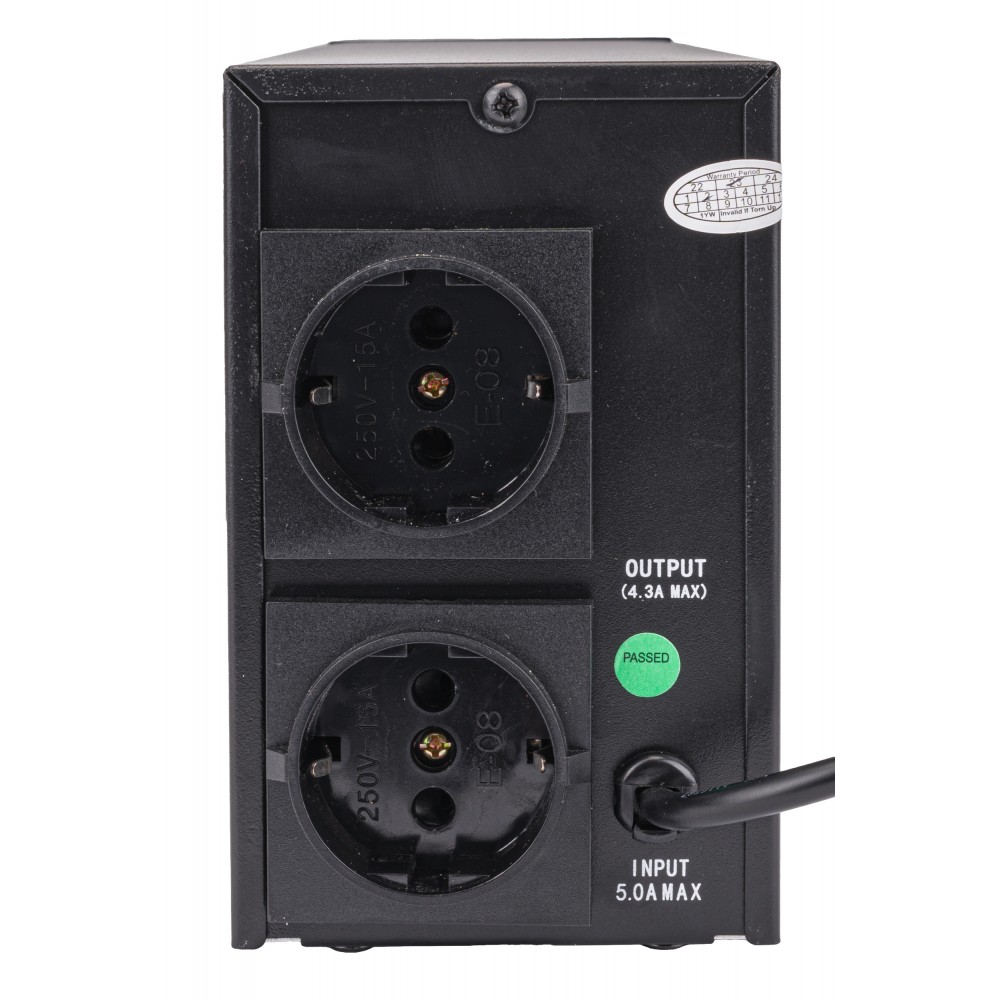 POWERMAT PM-UPS-800M Záložný zdroj s LCD displejom pre PC, servery, ochrana (UPS) 800VA / 480W