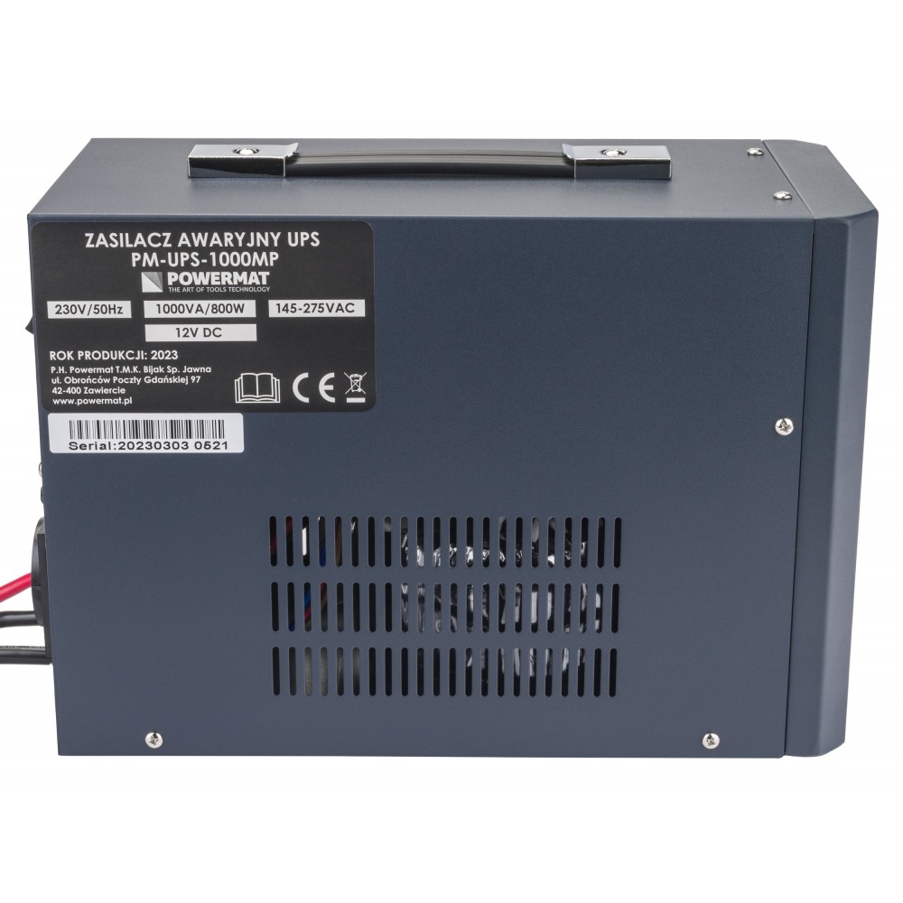 POWERMAT PM-UPS-1500MP Záložný zdroj LCD displej pre PC, servery, ochrana 1500VA / 1200W