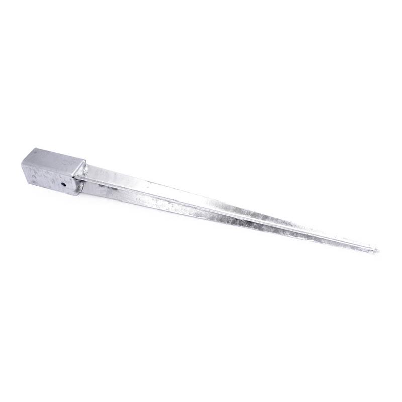 IRMA PS120W Kotviaci hrot kotevná pätka, zatĺkacia kotva do zeme 120x120x750mm