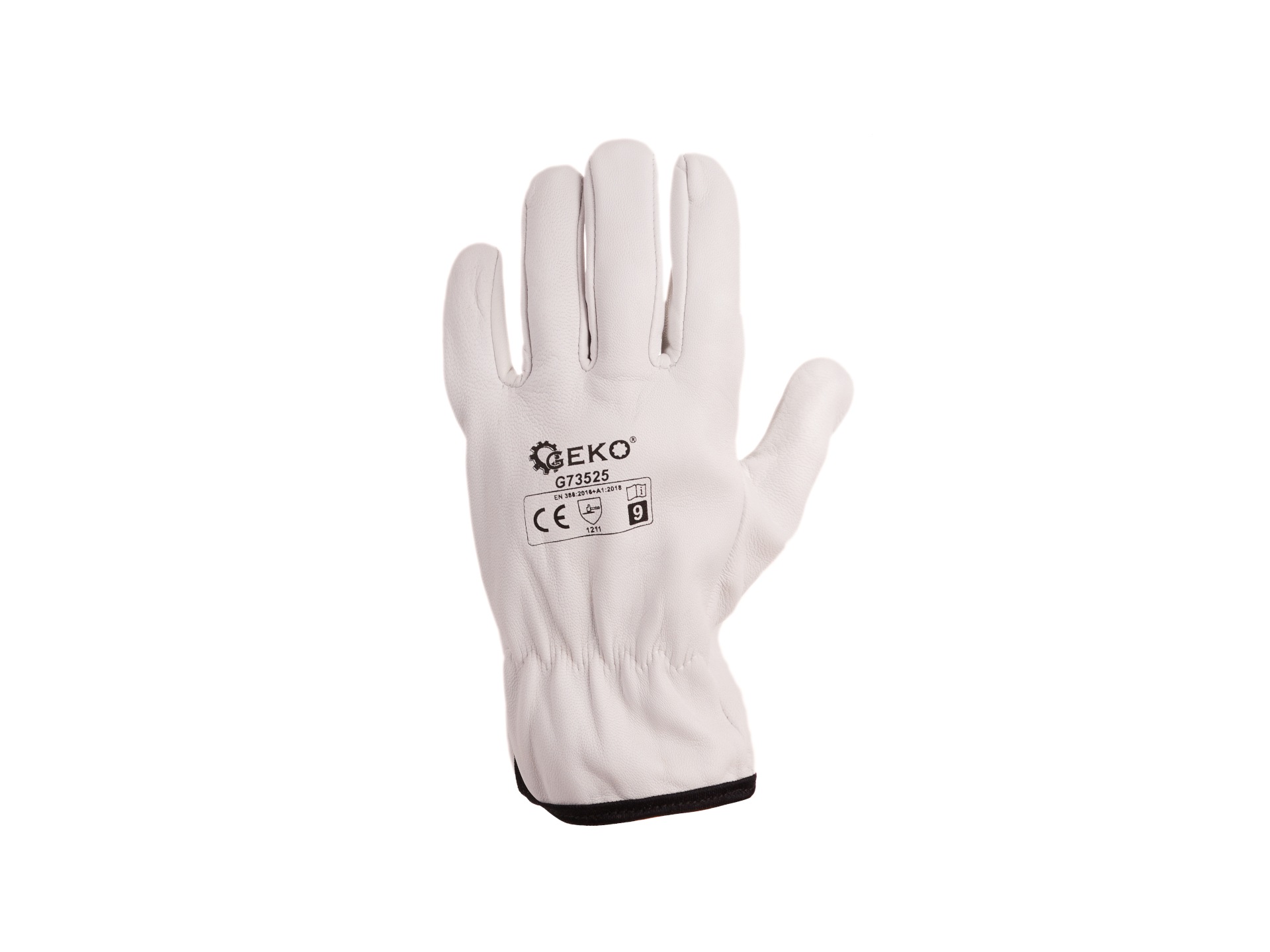 GEKO G73526 Kožené pracovné rukavice kozia koža vel. 8 12 párov