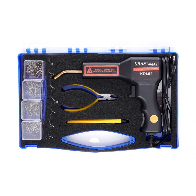 KRAFT&DELE KD867 Zváračka plastov 100W / 250V + 200ks sponiek