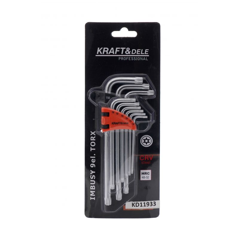 KRAFT&DELE KD11933 Imbusové kľúče imbusy TORX 9ks