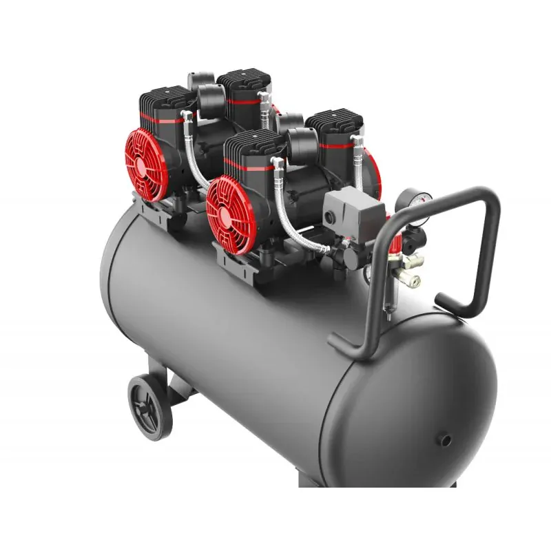 KRAFT&DELE KD1387 BEZOLEJOVÝ KOMPRESOR 100L 1500W X2