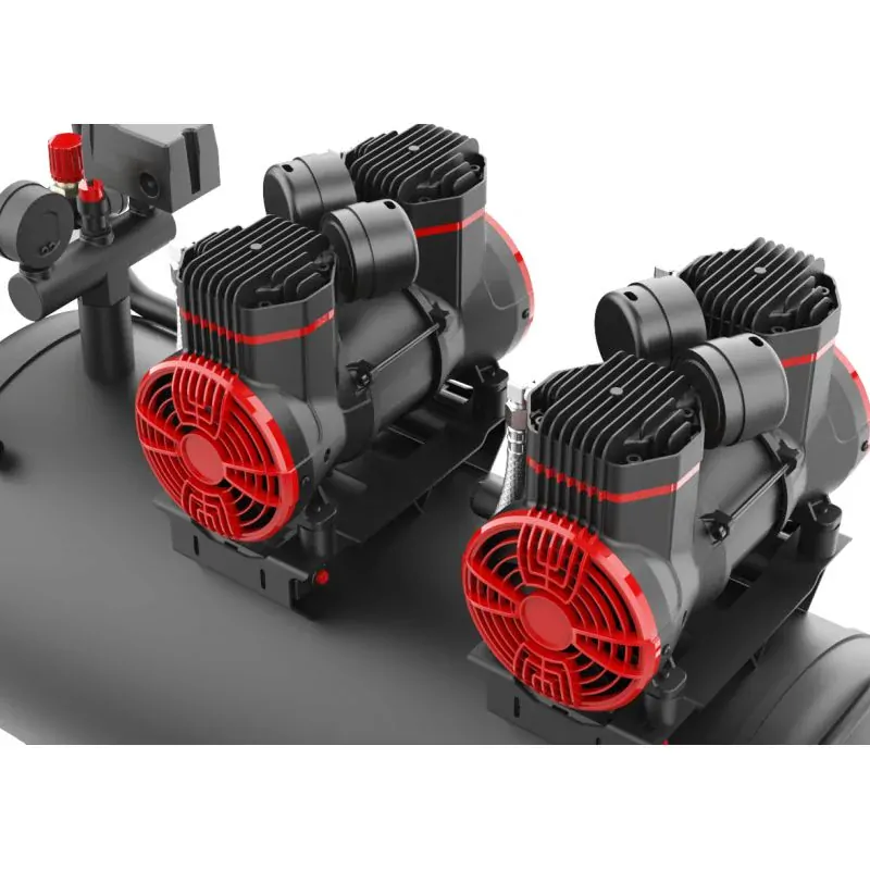 KRAFT&DELE KD1387 BEZOLEJOVÝ KOMPRESOR 100L 1500W X2