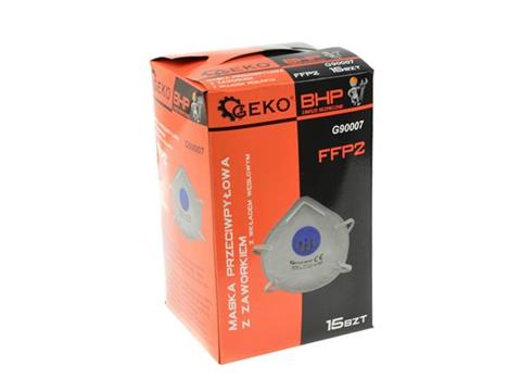 Geko G90007 OCHRANNÁ MASKA proti prachu ventil FFP2 respirátor