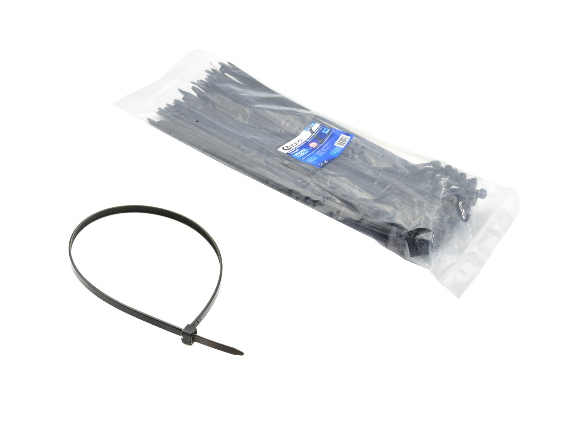 GEKO G17118 Káblové viazacie pásky 100ks sťahovacie na káble 380x4,8mm