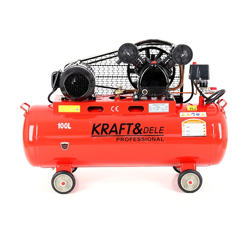Kraft&Dele KD404 OLEJOVÝ KOMPRESOR 3,4kW 4,6HP 2 piesty 400V 100L