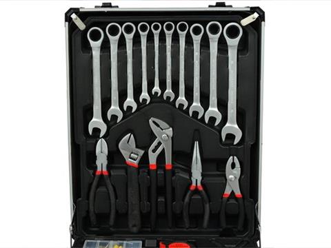 GEKO G10850 Sada náradia 64ks kľúče, hlavice, račňa, bity, kufor s náradím