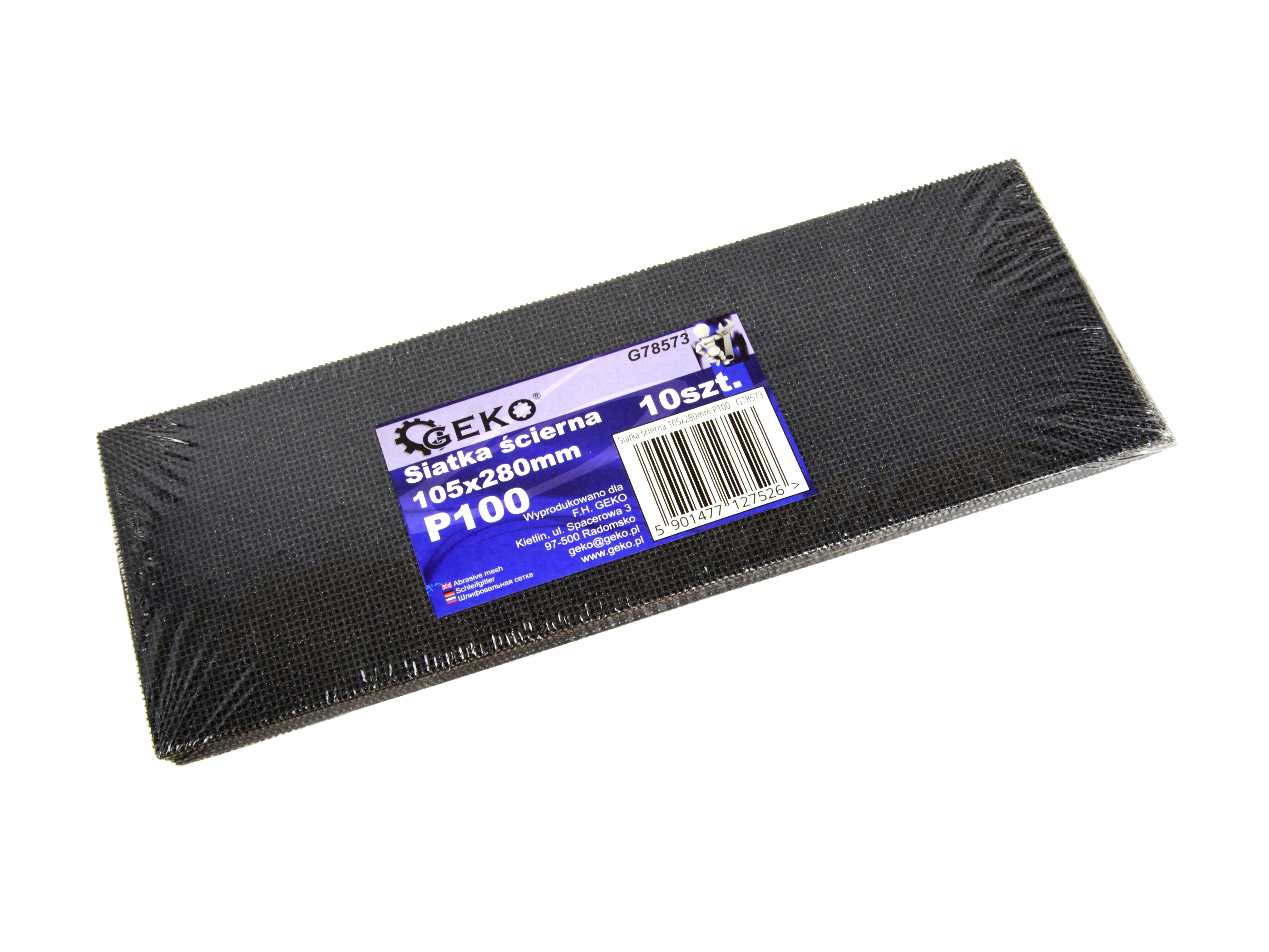 GEKO G78574 Brúsna sieťovina sieťka brúsenie 105x280mm 10ks P120