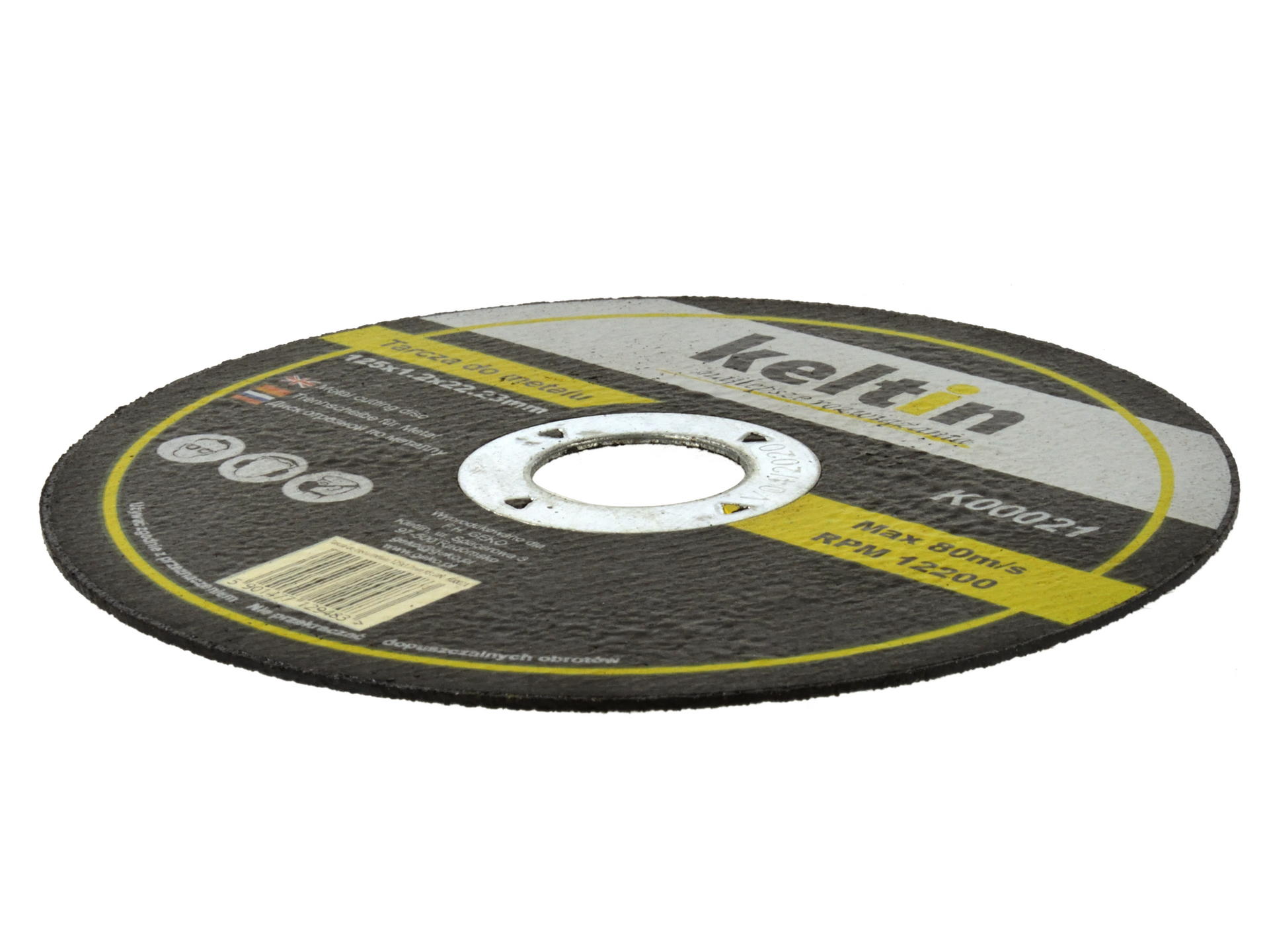 KELTIN K00020 KOTÚČ NA KOV železo 125mm 1,0mm 22,23mm SADA 25ks