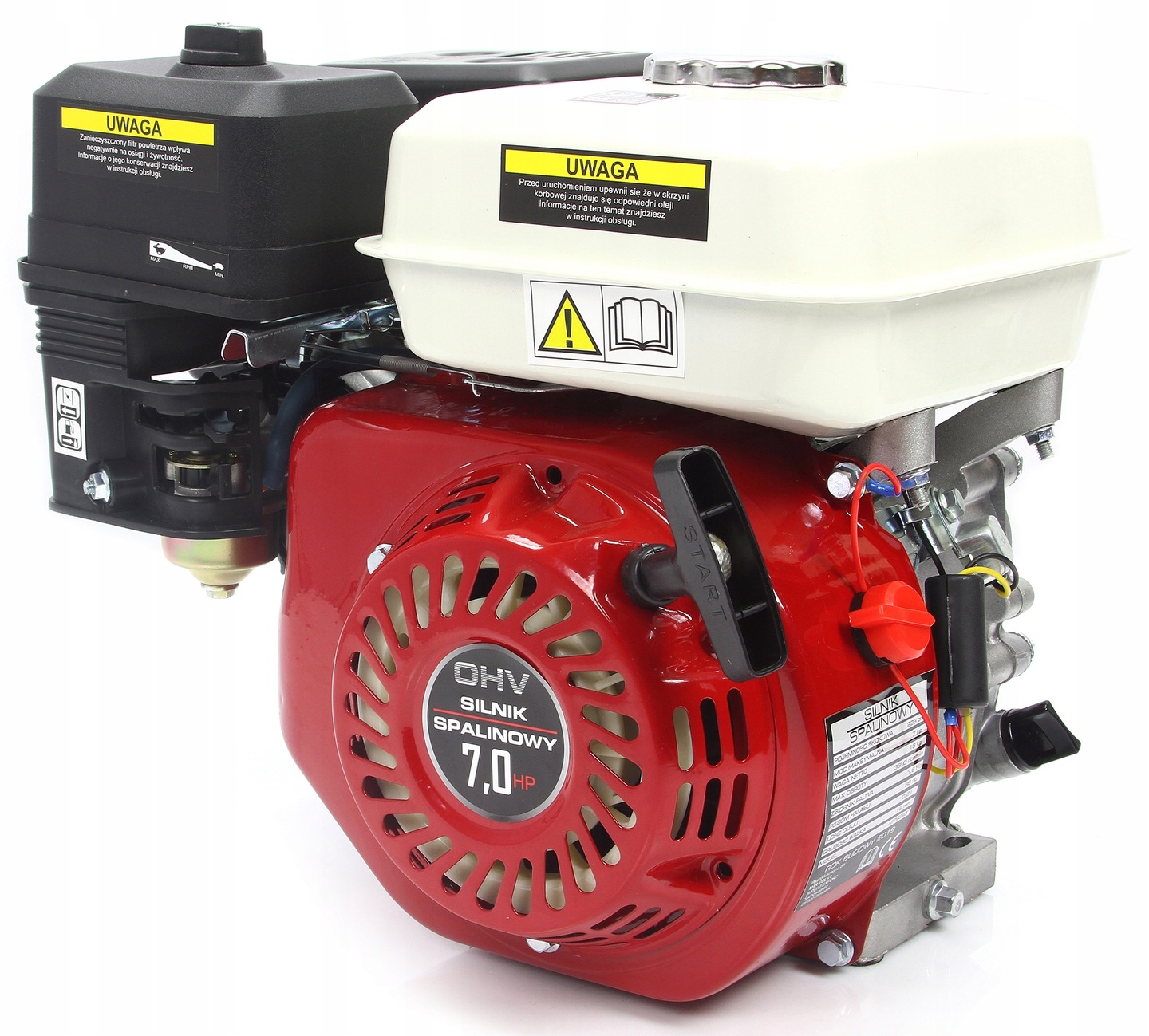 MAX 170F Benzínový spaľovací motor 7HP 19mm OHV