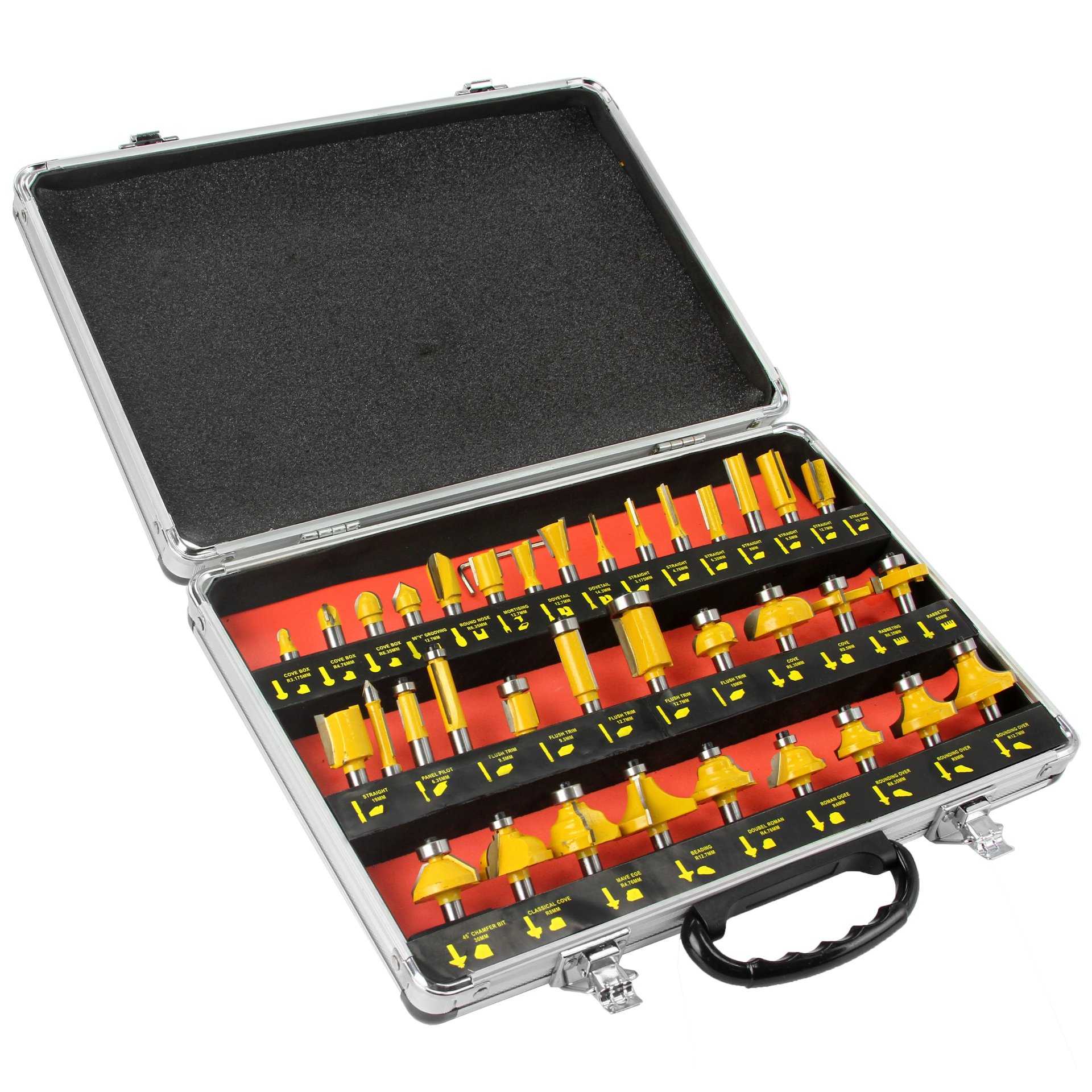 MAR-POL M22550 VEĽKÁ SADA FRÉZ 35ks frézy na drevo + kufrík