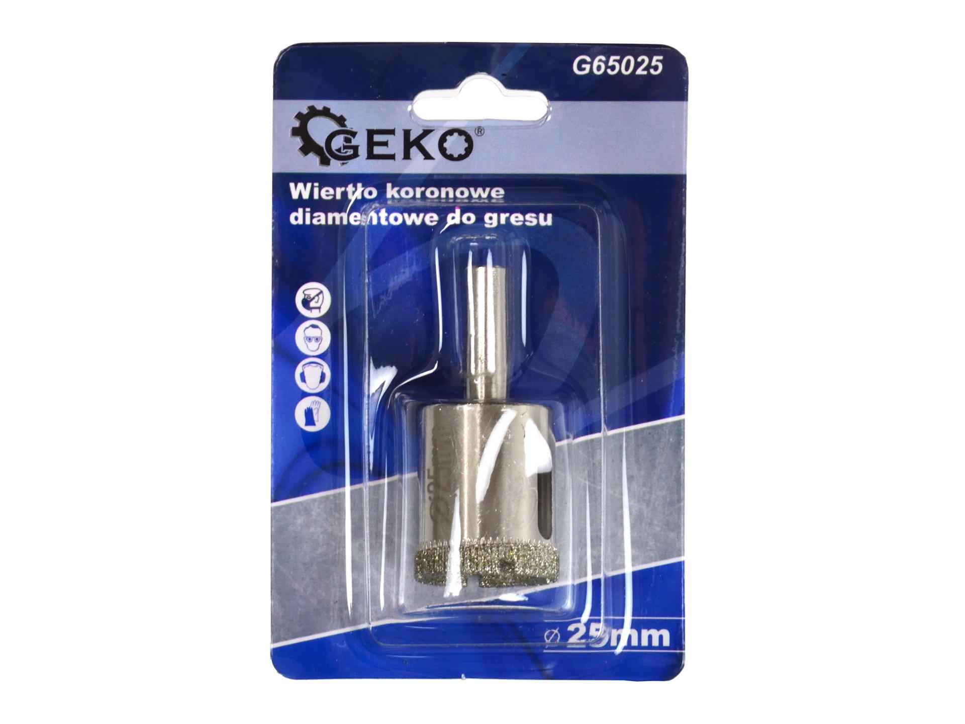 Geko G65028 Korunkový vrták diamantový na sklo keramiku dlažbu 28mm 