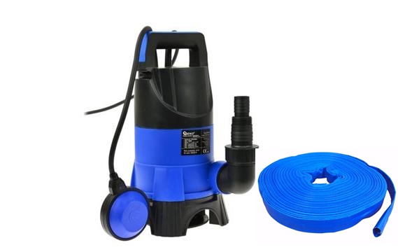 GEKO G81453 400W Ponorné kalové čerpadlo s plavákom + PVC hadica 100m 1"