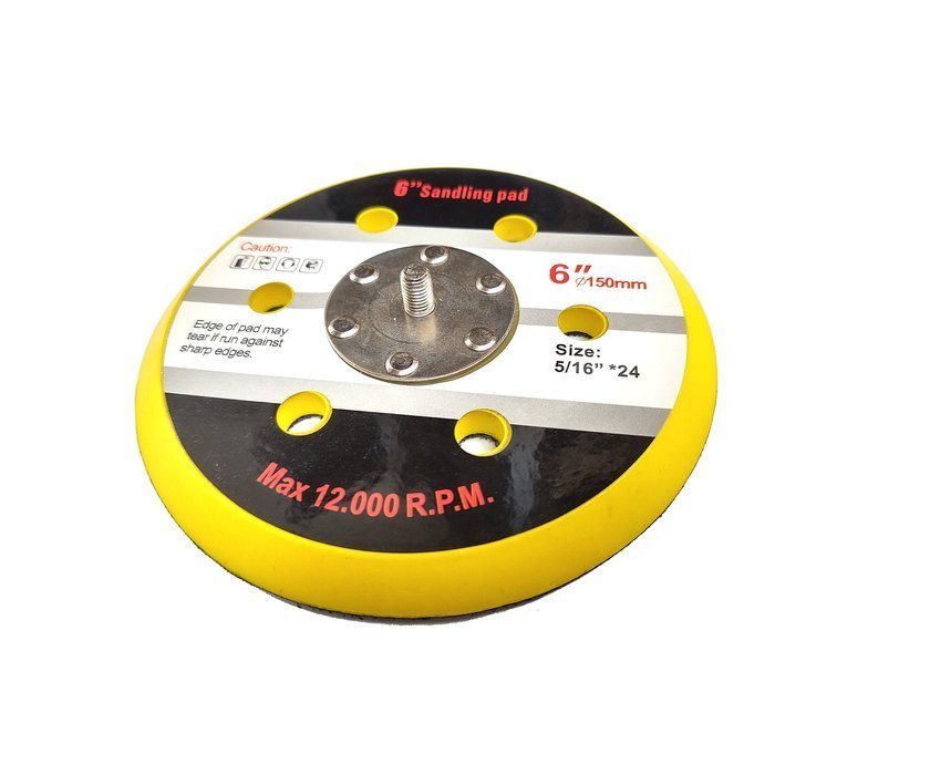 Magma 5/16" Brúsny kotúč na suchý zips 150mm 6" pre brúsku 6 otvorov