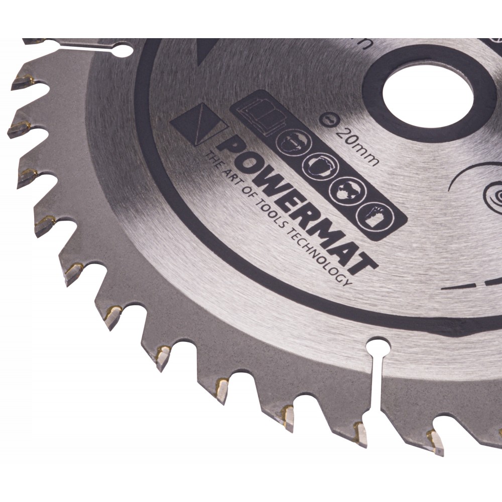 POWERMAT TDD-185x20x60Z Vidiový kotúč na drevo 185x20 60z