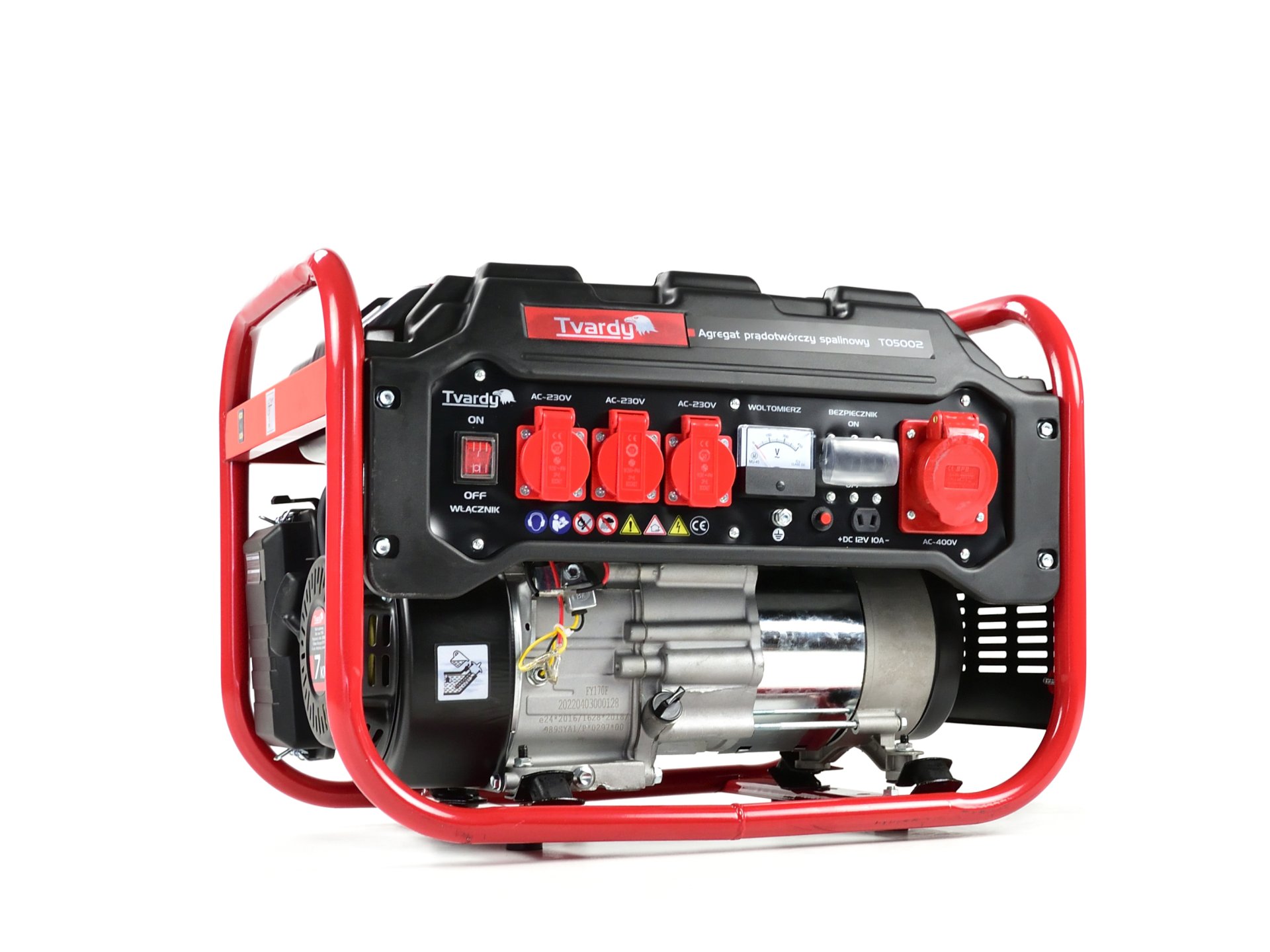 Tvardy T05002 Elektrocentrála generátor prúdu 7HP 2800W 400V