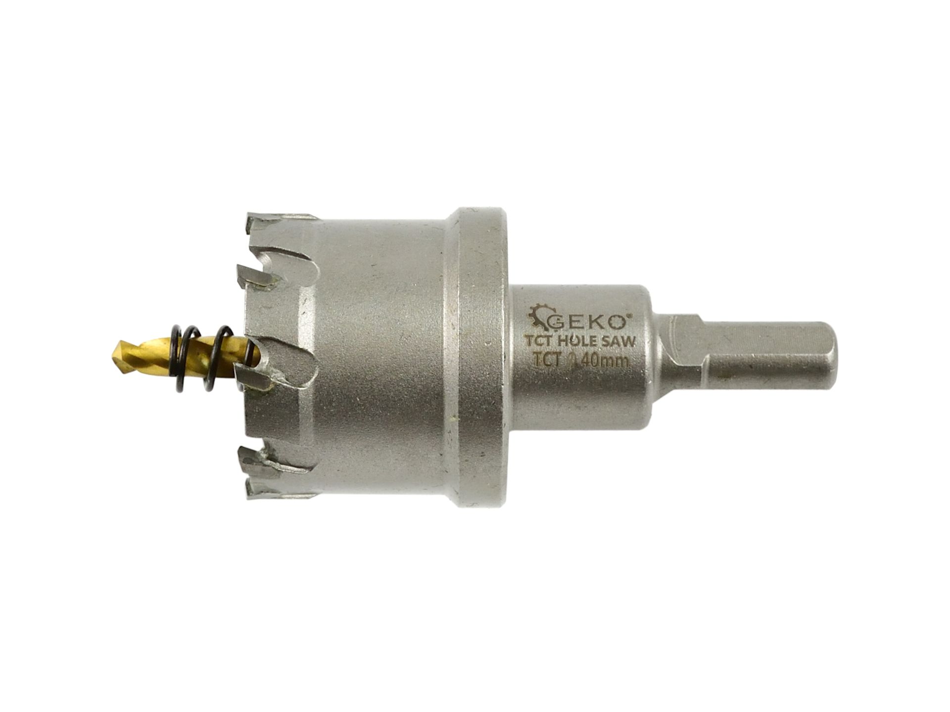 GEKO G39687 Korunkový vrták výstružník do kovu 40mm titánový vrták