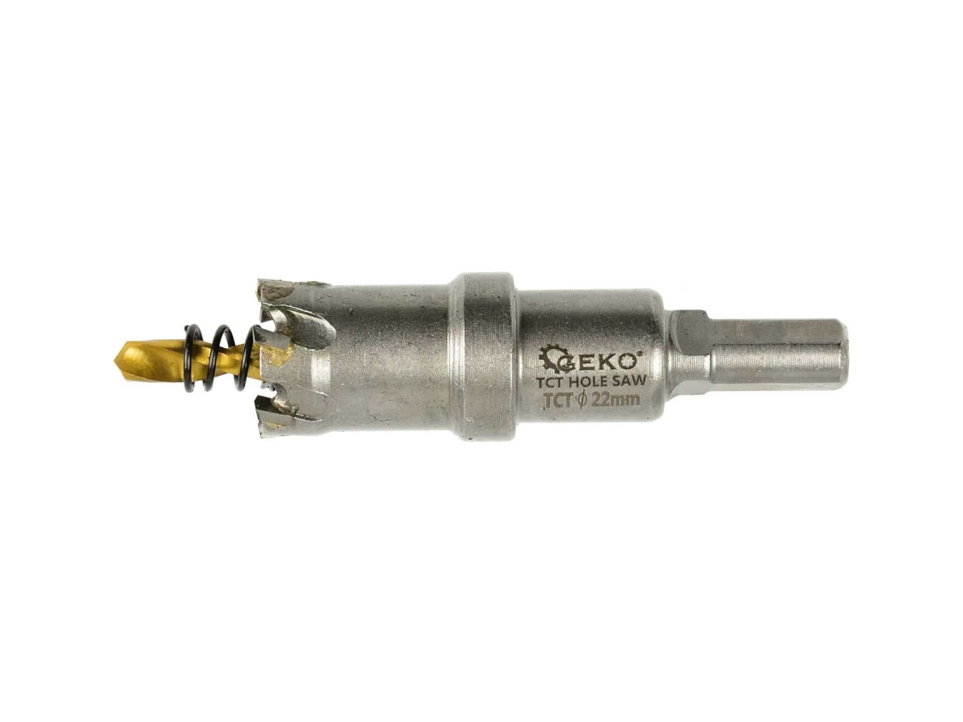 GEKO G39683 Korunkový vrták výstružník do kovu 23mm titánový vrták