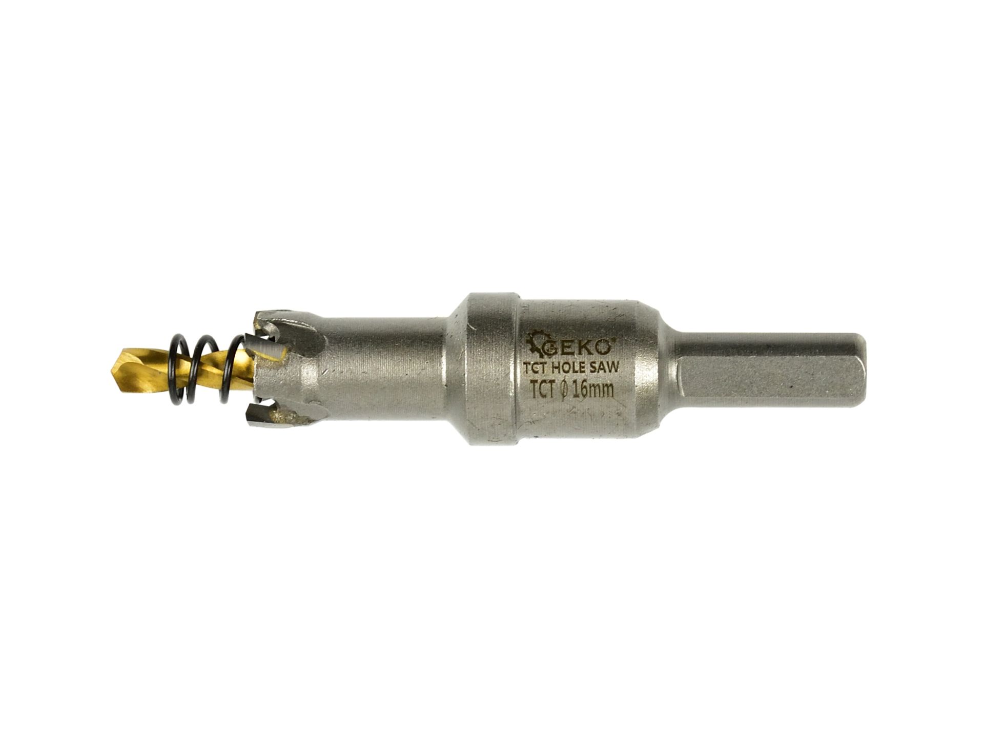 GEKO G39680 Korunkový vrták výstružník do kovu 16mm titánový vrták