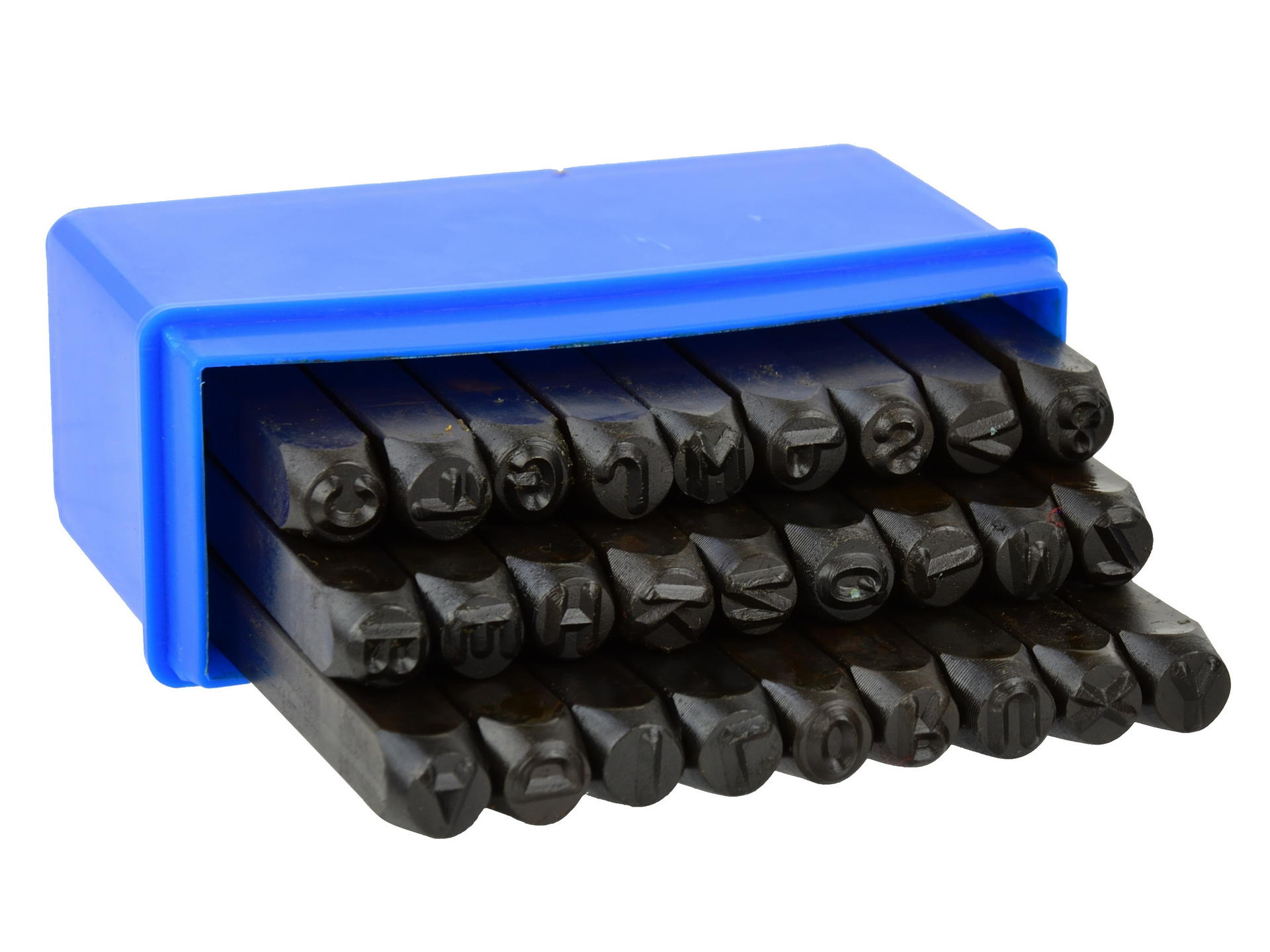 GEKO G01812 Raznice písmen razič 6mm 27ks razidlá písmenkové na kov, plech