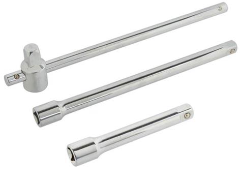 GEKO G13510 Vratidlo, predlžovací nadstavec 1/2" predĺženie 3ks sada, kľúče