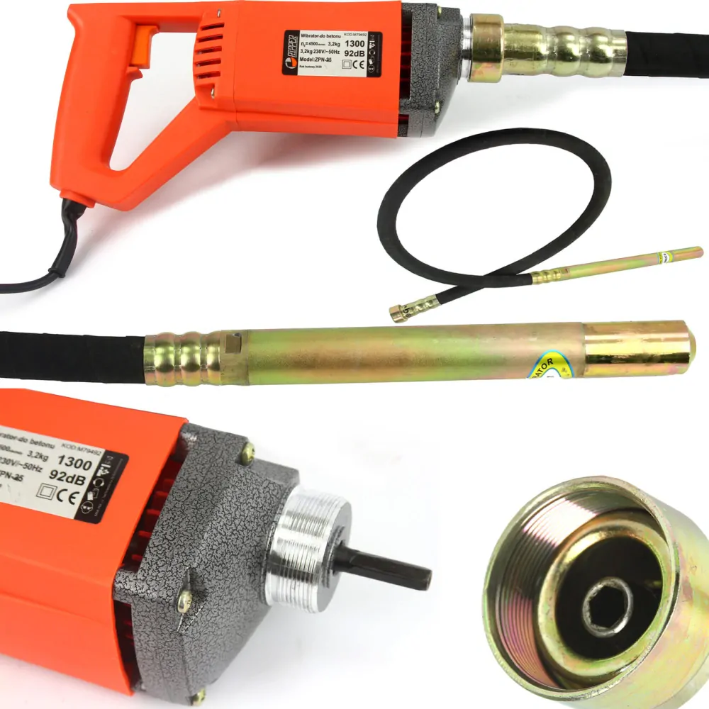 Mar-Pol M79492 PONORNÝ VIBRÁTOR DO BETONU 1300W hadica 200cm 35mm