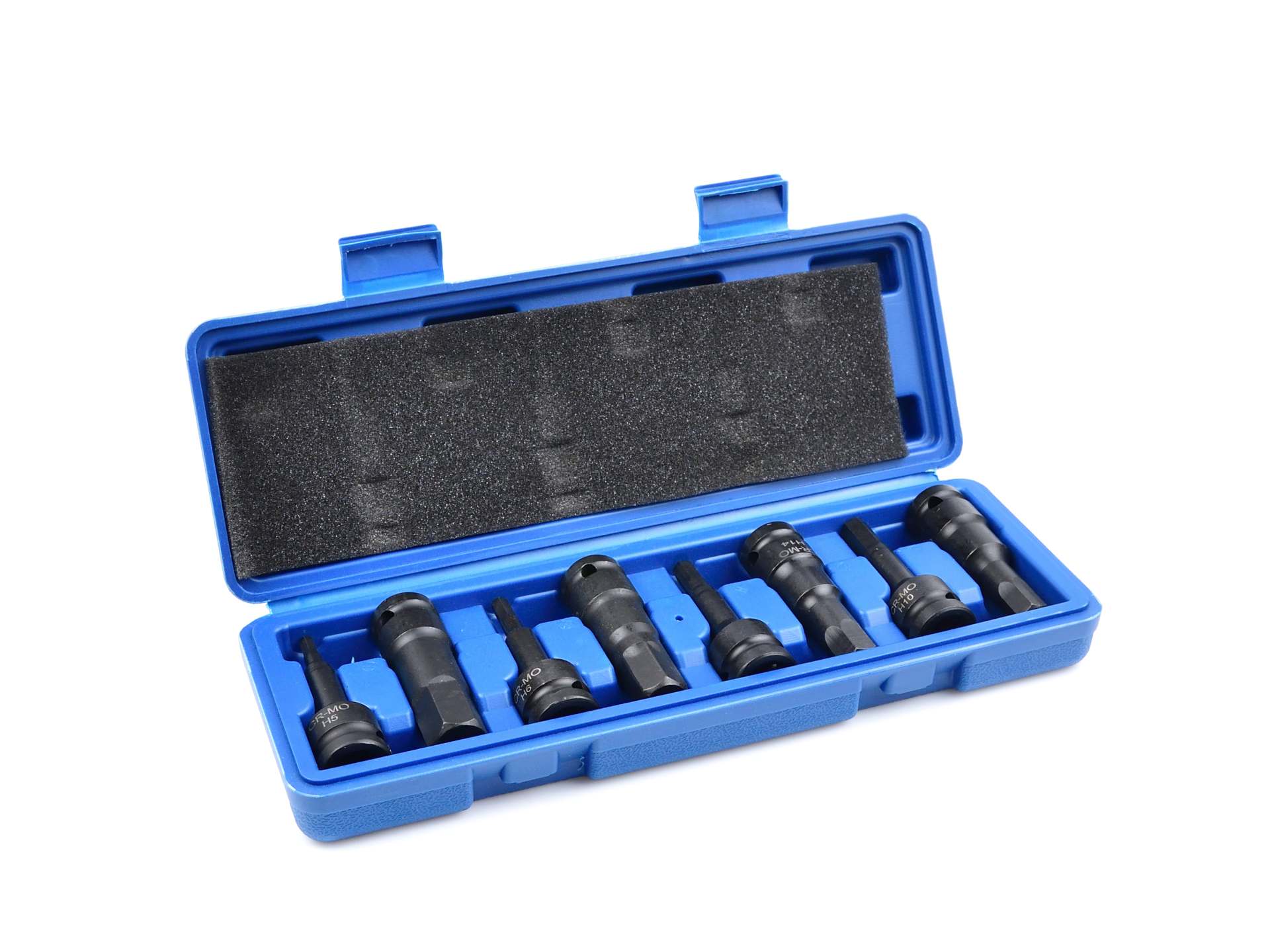 GEKO G10525 Nástrčné hlavice, Allen HEX H5-H19, 1/2", sada 8 kusov, CrMo