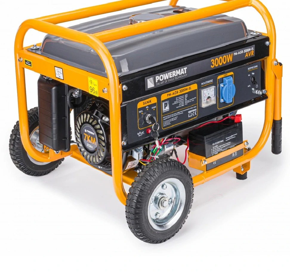 POWERMAT PM-AGR-3000M-EL ELEKTROCENTRÁLA GENERÁTOR PRÚDU 3000W AVR