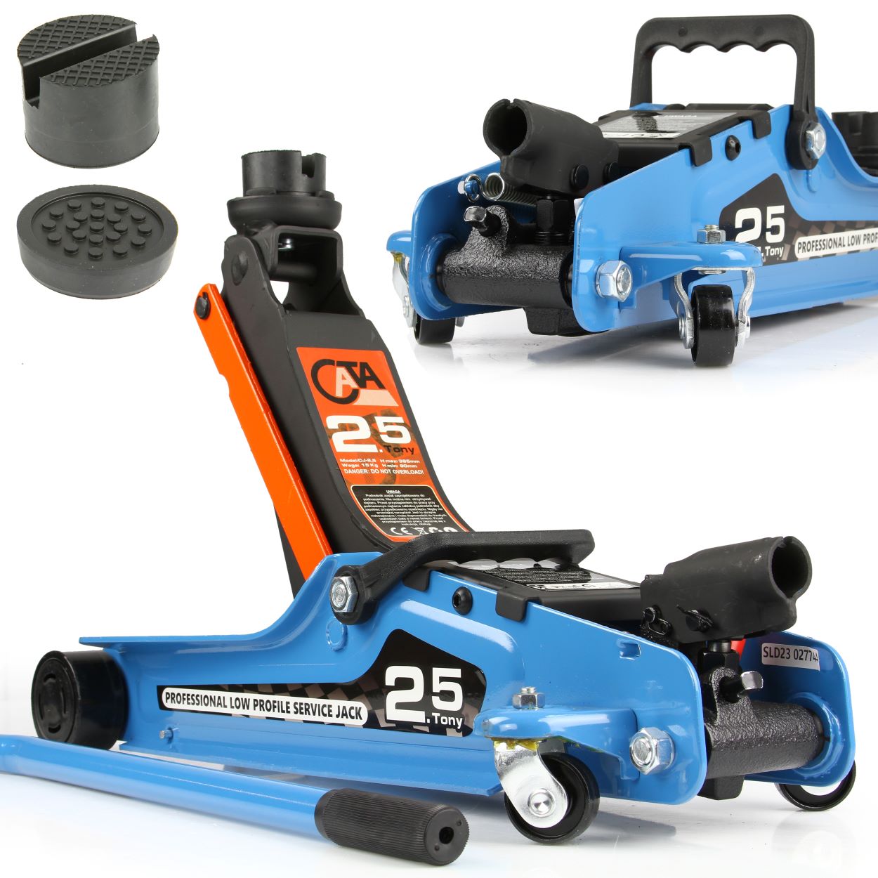 MAR-POL M80240 NÍZKOPROFILOVÝ HYDRAULICKÝ ZDVIHÁK 2,5T CATA 90mm