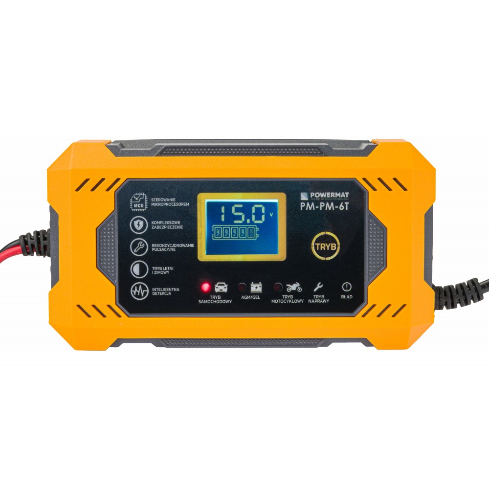 POWERMAT PM-PM-6T Mikroprocesorová nabíjačka batérií 6/12V