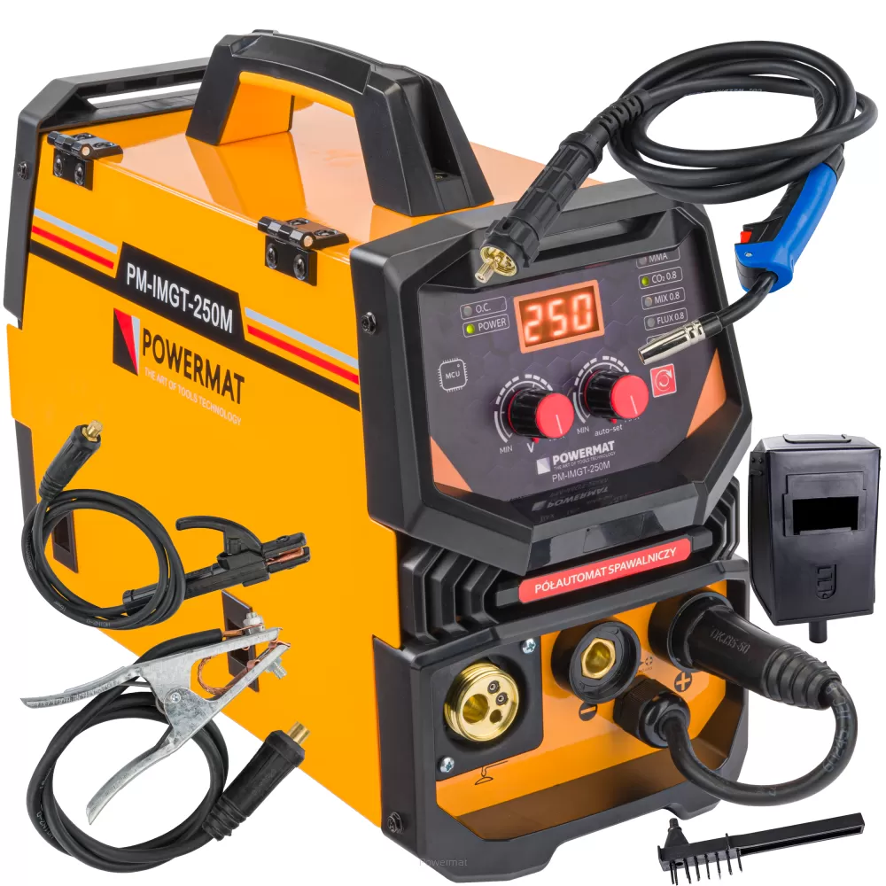 POWERMAT PM-IMGT-250M Invertorová zváračka 250A MIG/MAG/TIG/MMA