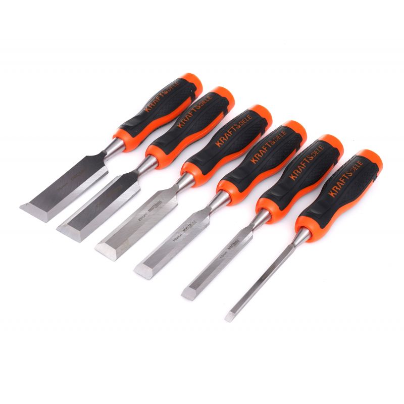 KRAFT&DELE KD11772 SADA REZBÁRSKYCH DLÁTOK, Sada tesárskych dlát 6ks