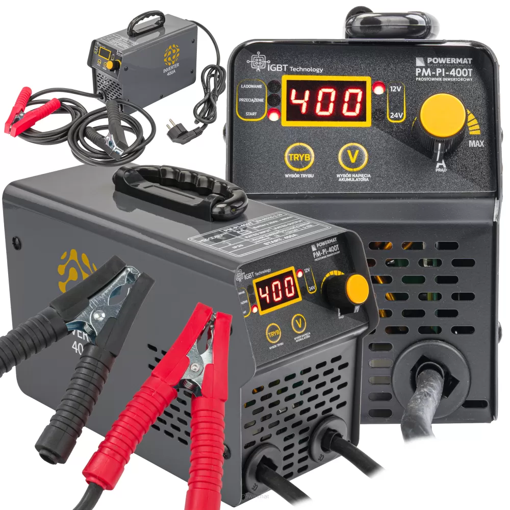 POWERMAT PM-PI-400T Autonabíjačka so štartérom 12V/24, 400 A