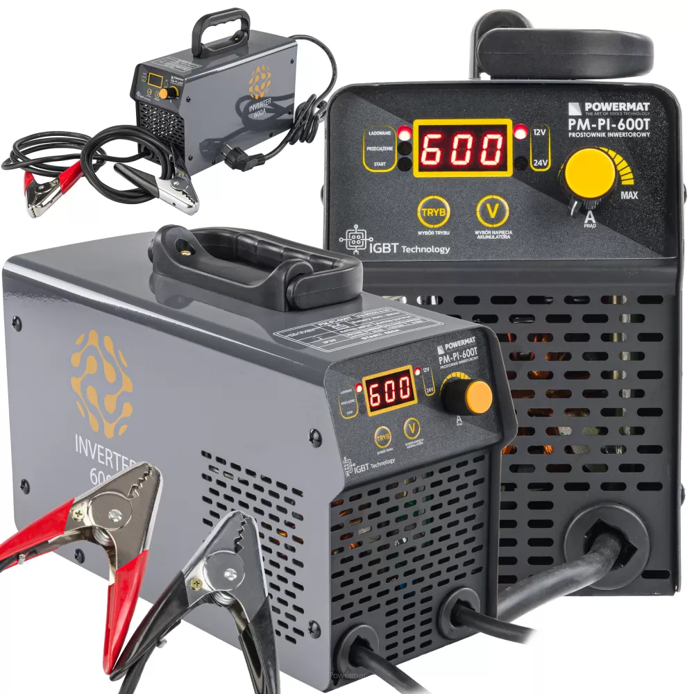 POWERMAT PM-PI-600T Autonabíjačka so štartérom 12V/24, 600 A