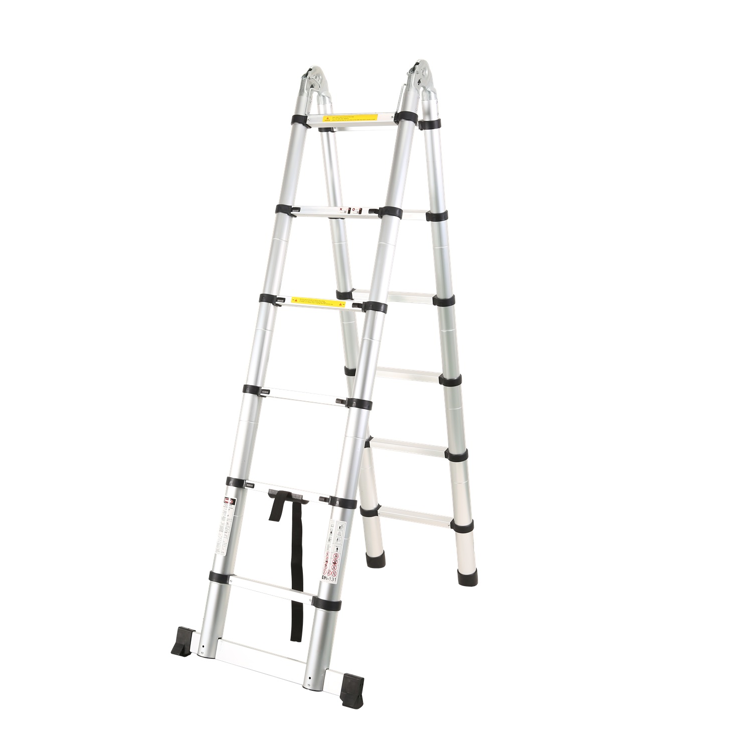 GEKO G02448 Multifunkčný teleskopický rebrík 3,8m, 150kg, hliníkový