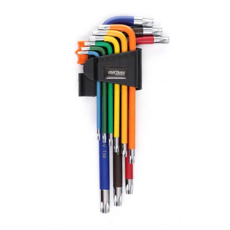 KRAFT&DELE KD11930 Imbusové kľúče farebné imbusy TORX 9ks