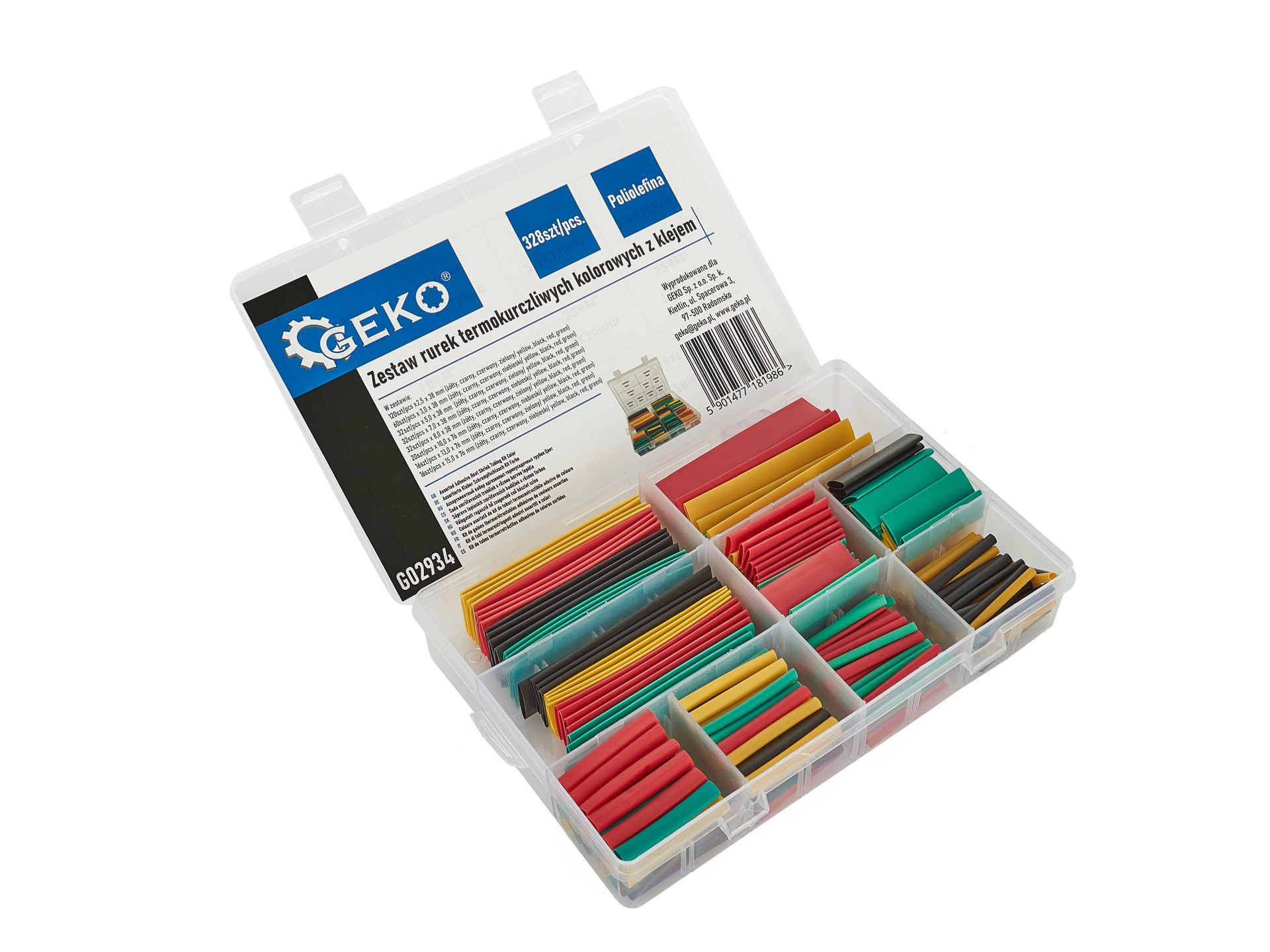 GEKO G02934 Lepiace zmršťovacie bužírky 328ks