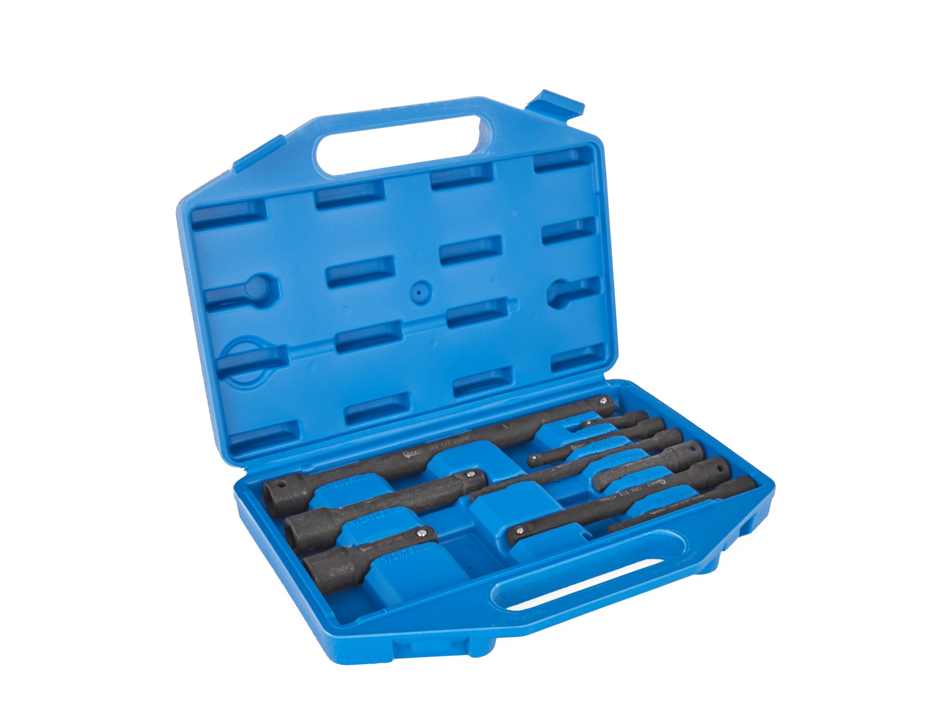 Geko G10531 Predlžovacia gola nástavec kľúča 1/4" 3/8" 1/2" CrV 9ks