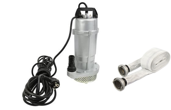 GEKO G81403 Kalové čerpadlo 370W QDX-0,37 do studne so sitkom + hadica 30m 1"