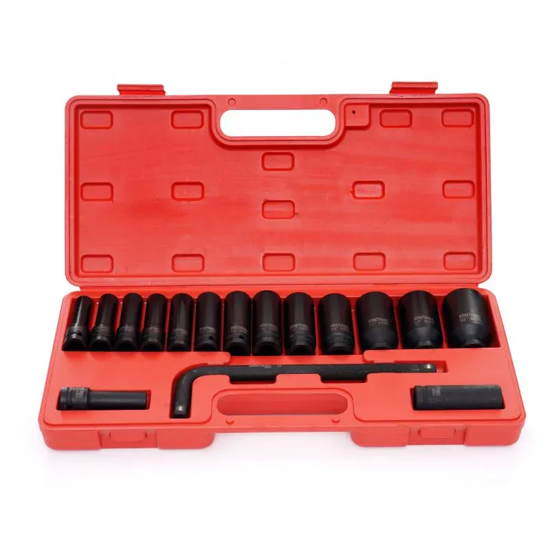 Kraft&Dele KD11755 Nástrčné hlavice kľúče nadstavce 1/2" 10- 32mm 16ks 6-hran