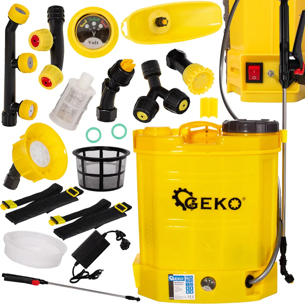 GEKO G73249 Akumulátorový chrbtový postrekovač 12L 8Ah