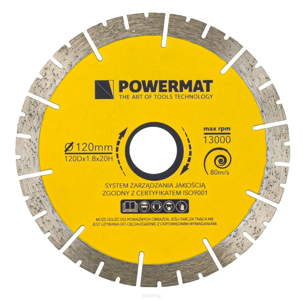 POWERMAT PM-TDG-120M Segmentový diamantový kotúč 120mm