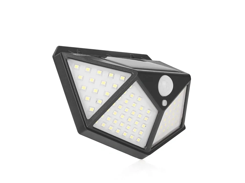 GEKO K02025 Solárna lampa so súmrakovým a pohybovým senzorom 50W (100 LED reflektor)